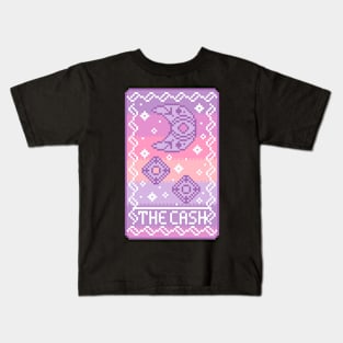 Dungeons and Dragons Tarot Card Pixel Art Kids T-Shirt